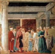 Piero: Arezzo Salamon és Sába 1452-60